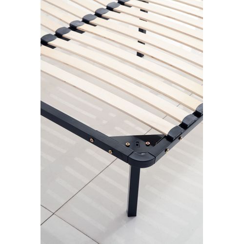 Sommier à Lattes 140x190 Cm Sur Pieds Pour Lit 2 Places