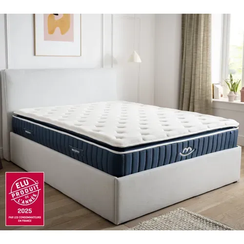 Pack Douceur - Matelas Hybride 90x190cm Mémoire De Forme et Oreillers Fluffy 50x70cm