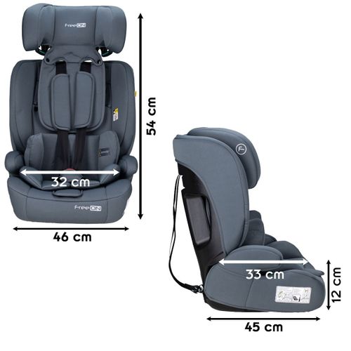 Uran Siège Auto évolutif R129 I-size 76-150 Cm Ceinturé Gris