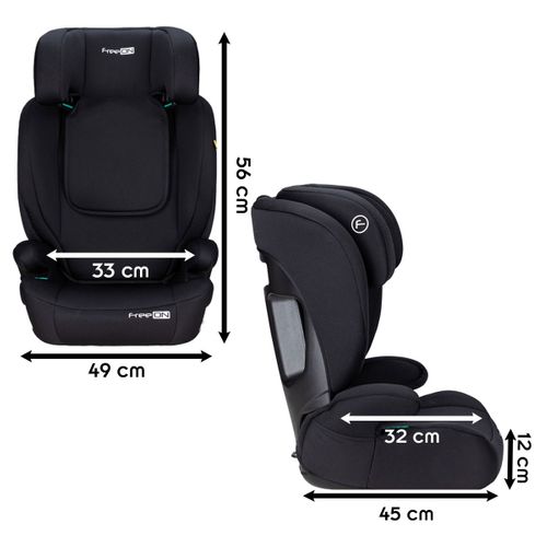 Vega Siège Auto Réglable I-size 100-150 Cm Jusqu'à 36 Kg 3 à 12 Ans Noir
