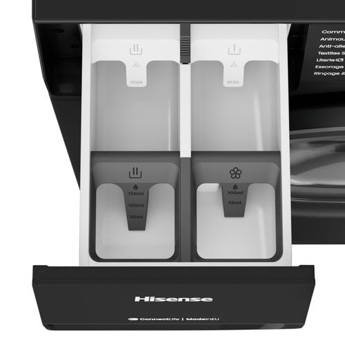 Lave-linge hublot HISENSE WF3E8043BBF 8kg Noir vue accessoires