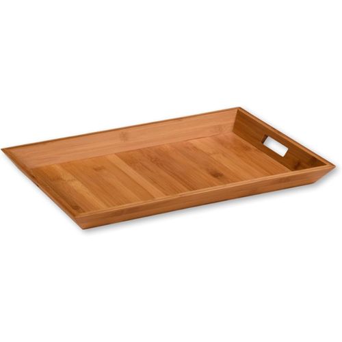 Plateau De Service En Bambou Fsc - Poignées Intégrées - 52 X 33 Cm
