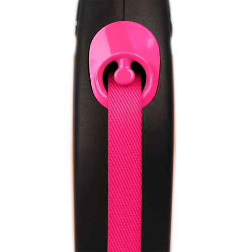 Laisse New Neon S Tape 5 M Black/ Neon Pink  Cl11t5-251-s-neop