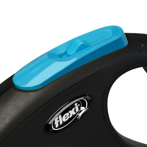 Laisse New Neon S Tape 5 M Black/ Neon Blue  Cl11t5-251-s-neobl