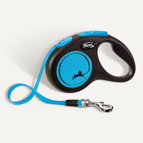 Laisse New Neon S Tape 5 M Black/ Neon Blue  Cl11t5-251-s-neobl