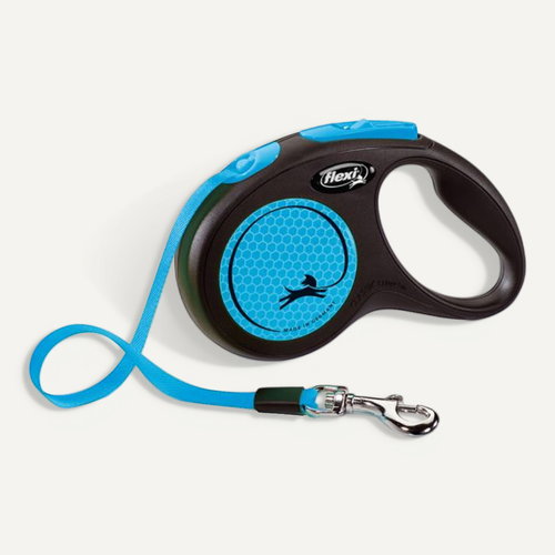 Laisse New Neon M Tape 5 M Black/ Neon Blue Cl21t5-251-s-neobl