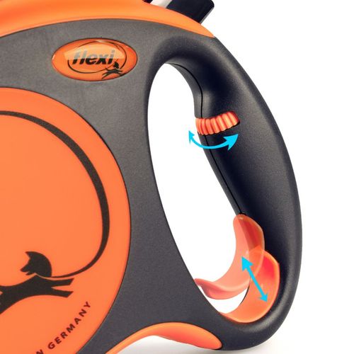 Laisse Xtreme L Tape 5m Orange Xt30t5-251-or