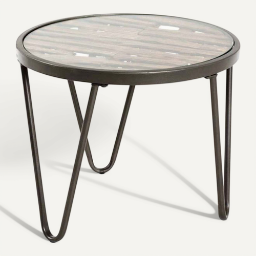 Table D'appoint Déco "nepal" 52cm Naturel
