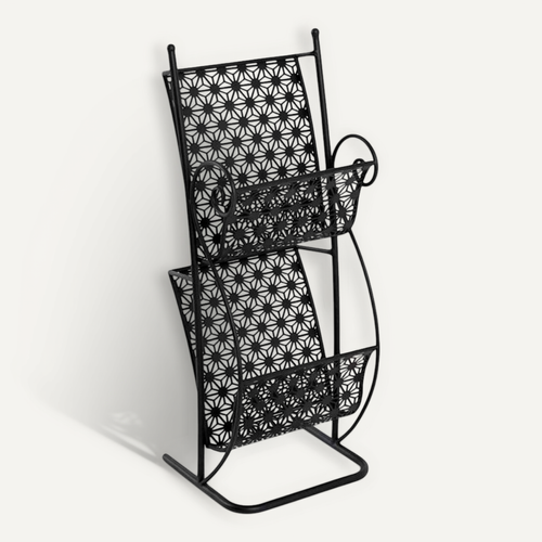 Porte Revues Vintage "stella" 80cm Noir