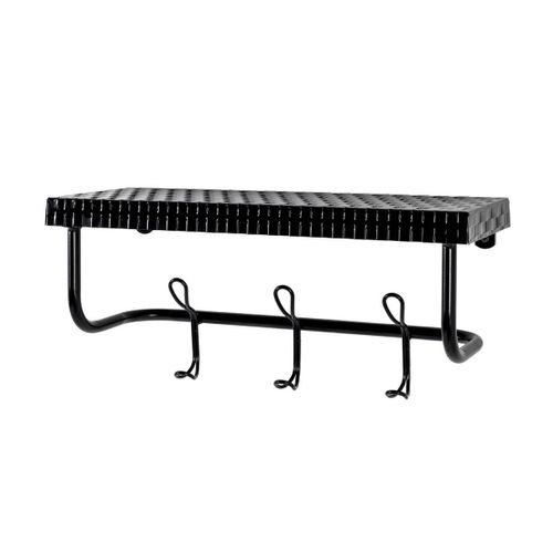 Patère Murale étagère "lilian" 42cm Noir
