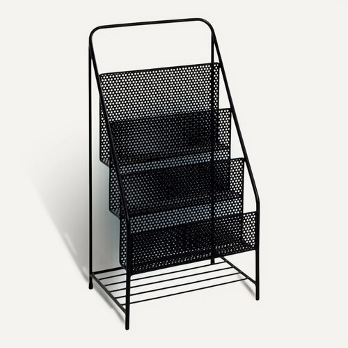 Porte-revues En Métal Design "agora" 69cm Noir