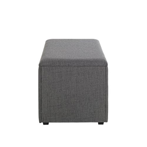Coffre De Rangement Design "lumyna" 65cm Gris