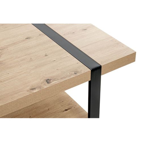 Table Basse "miranda" 120cm Chêne et Noir