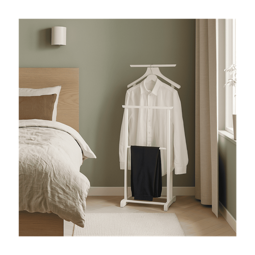 Valet De Chambre En Bois "veoh" 102cm Blanc