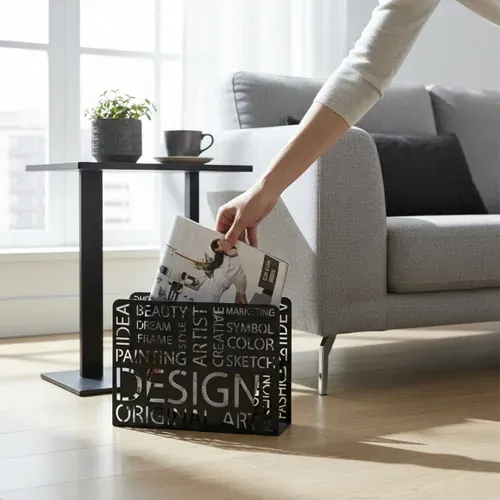 Porte-revues Design "original Art" 35cm Noir