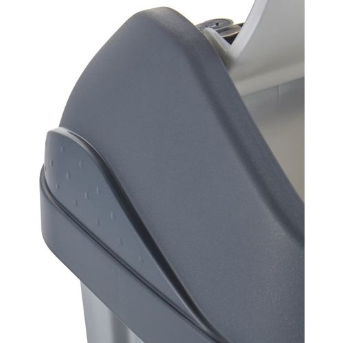 Poubelle Avec Couvercle Basculant, 25 L, Swantje, Argent