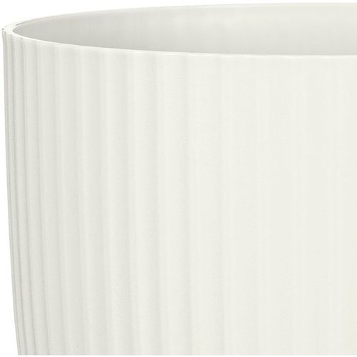 Cache-pot Rond 27 Cm Chalk White - 10 L, Plastique Recyclable