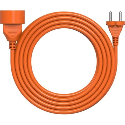Rallonge Électrique - H05vvf 2x1,5 - 25 M - Orange - Utilisation Extérieure