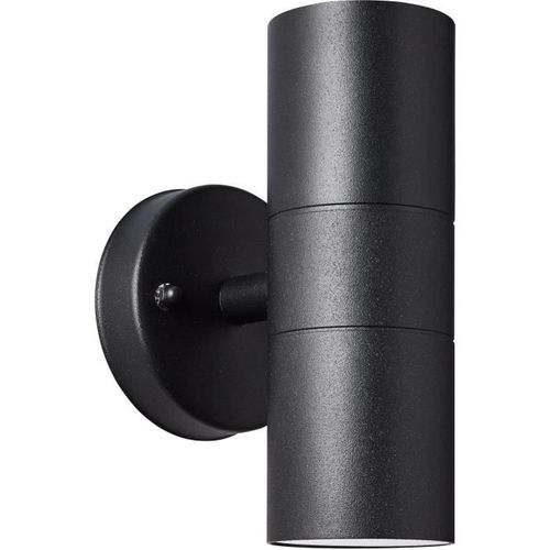 Applique Murale Extérieure Jandy 2l Noir Métal/verre - Gu10 Max 18w Ip44