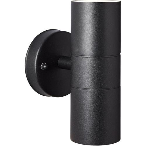 Applique Murale Extérieure Jandy 2l Noir Métal/verre - Gu10 Max 18w Ip44