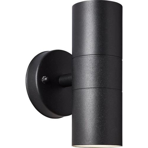 Applique Murale Extérieure Jandy 2l Noir Métal/verre - Gu10 Max 18w Ip44