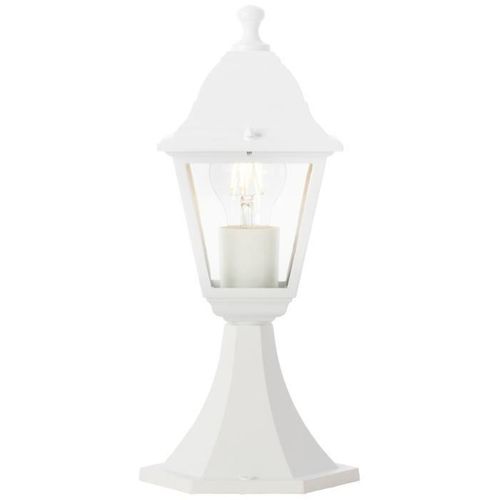 Borne Extérieure Blanche Métal/verre Ip44 E27 36 Cm