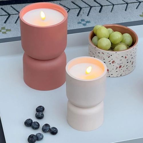 Lampe De Table Bougie Solaire LED 3w, Ip44, Beige/brun, Design Contemporain