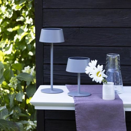 Lampe De Table Solaire LED D’extérieur Gris Dépoli 5 W, 300 Lm