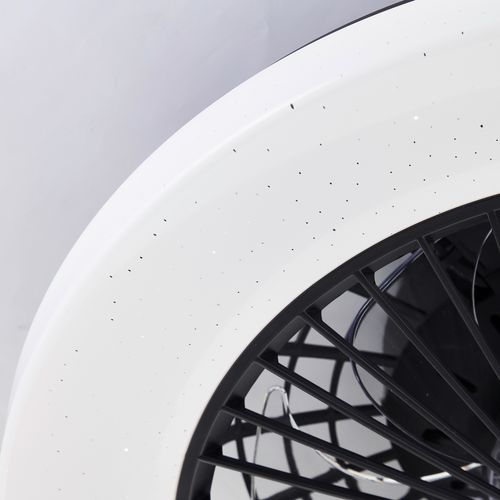 Plafonnier ventilateur SIANO Noir vue détaillée