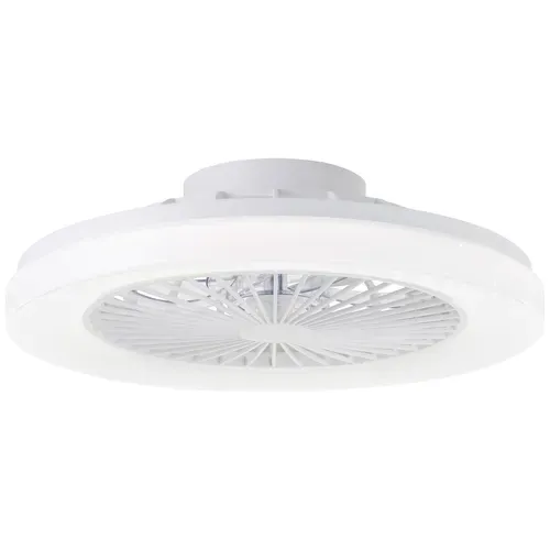 Plafonnier ventilateur SIANO Blanc vue de face