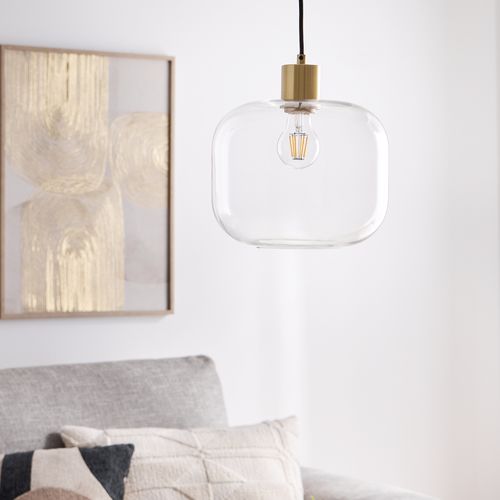 Suspension D. 25 cm LINDSET Doré vue d'ambiance 1