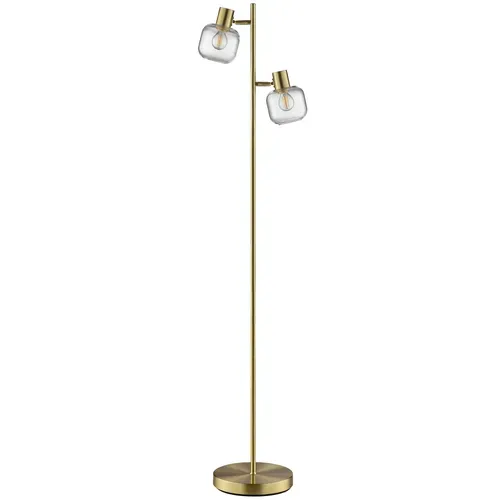 Lampadaire droit H. 140 cm LINDSET Doré vue 3/4