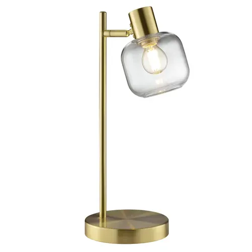 Lampe à poser H. 40 cm LINDSET Doré vue de face