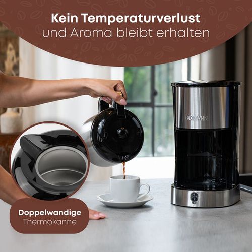 Machine à Café Thermos 1,2l Inox  Ka6066cb-inox