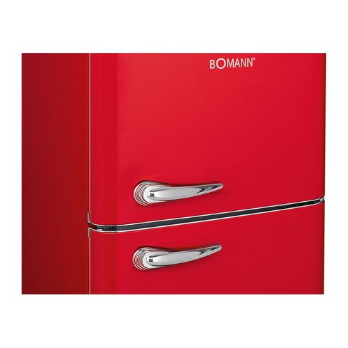 Réfrigérateur Et Congélateur 208l Retro Rouge Dtr 353.1 Rouge