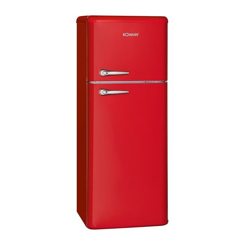 Réfrigérateur Et Congélateur 208l Retro Rouge Dtr 353.1 Rouge