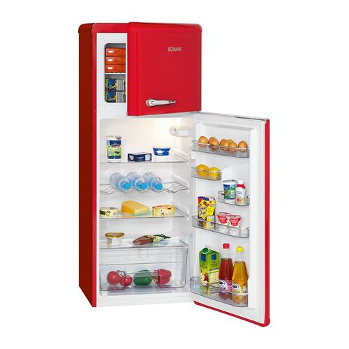 Réfrigérateur Et Congélateur 208l Retro Rouge Dtr 353.1 Rouge