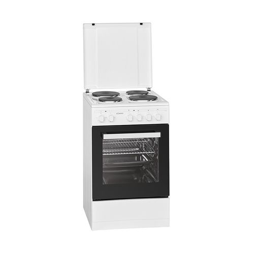 Cuisinière Électrique 4 Plaques + Four 48l - Eh 561 Blanc