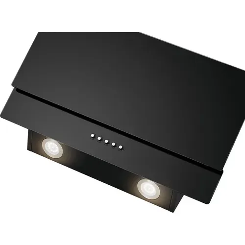 Hotte Inclinée 60 cm à LED Noir  Du7607-g-noir