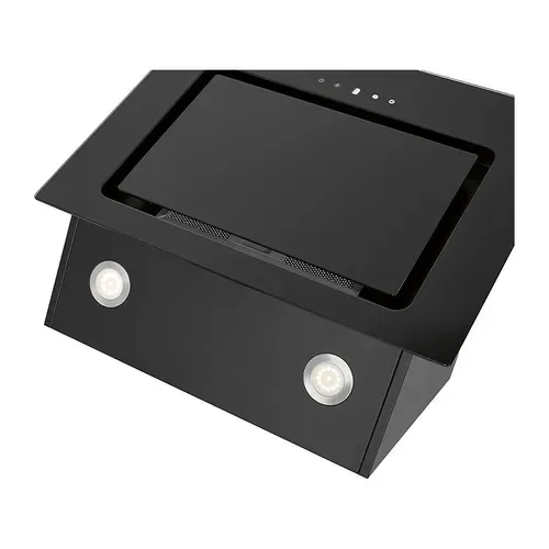 Hotte Inclinée à LED Noir  Du 771.1 G Noir