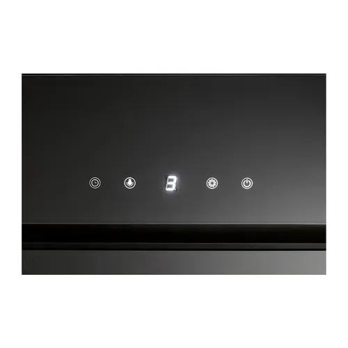 Hotte Inclinée à LED Noir  Du 771.1 G Noir