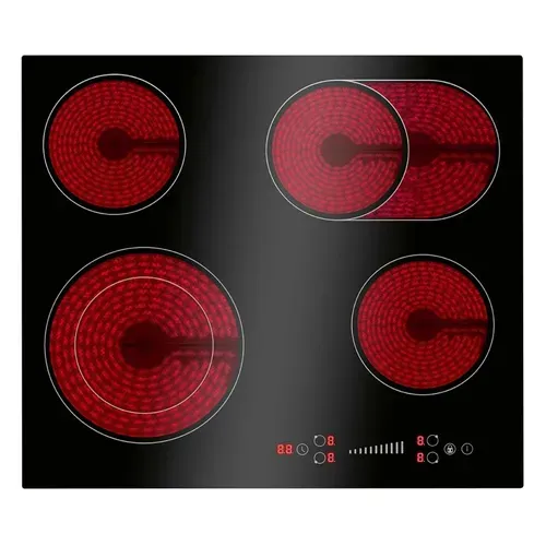 Plaque De Cuisson En Vitrocéramique 4 Feux Avec Double Zone Encastrable  Ebk7941