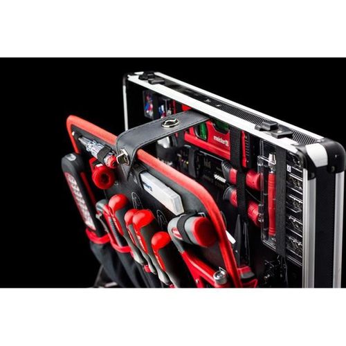 Trolley à Outils 156 Pièces Avec Poignée Télescopique Et Roues