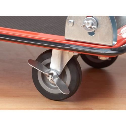 Chariot Plateforme Pliant 150 Kg, Roues Pivotantes 360° Freinées