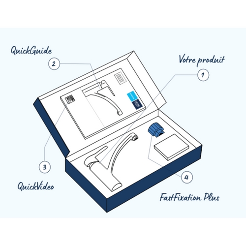 Quickfix Robinet De Cuisine Monocommande Evier Start Chromé 31138002