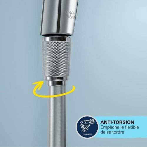 Flexible De Douche Vitalioflex 27507001 - 2m - Anti-pliures - Anti-torsion - Surface Lisse - Chromé