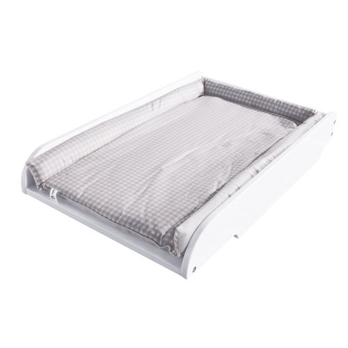 Plan À Langer + Matelas Damier Gris - À Mettre Au Dessus Des Lits De Bébé