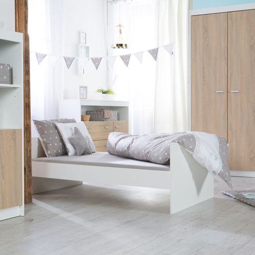 Lit Bébé Évolutif Gabriella - 70 X 140 Cm - Convertible - Réglable En Hauteur