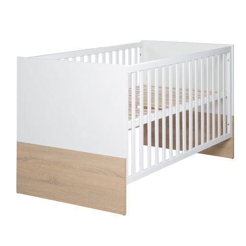 Lit Bébé Évolutif Gabriella - 70 X 140 Cm - Convertible - Réglable En Hauteur