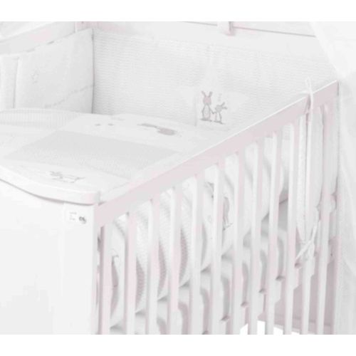 Lit Bébé Évolutif Complet Fox Et Bunny - 70x140 - Textiles Inclus